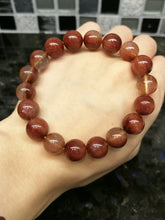 Load image into Gallery viewer, Natural Red Rutilated Quartz Bracelet-10mm beads