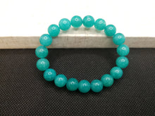 Load image into Gallery viewer, Amazonite Bracelet/9.6mm beads/Energy Healing/Balancing/Communicating Truth/Increasing Self-Esteem
