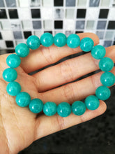 Load image into Gallery viewer, Amazonite Bracelet/9.6mm beads/Energy Healing/Balancing/Communicating Truth/Increasing Self-Esteem