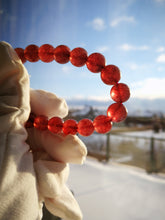 Load image into Gallery viewer, Strawberry Quartz Bracelet/10.3mm Beads/Stone of Joy/Stone of Celebration/Soul Mate/Social Stone