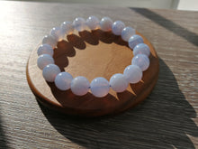 Load image into Gallery viewer, High Grade Blue Lace Agate Bracelet/10mm Beads/Stone of communication/Calm/Peace/Serenity