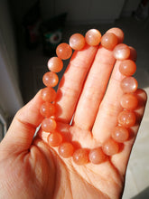 Load image into Gallery viewer, Top Grade Sunstone Bracelet/10.4mm Beads/Abundance Stone/"Good Luck" Crystal/Gift/Energy of the Sun