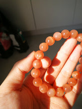 Load image into Gallery viewer, Top Grade Sunstone Bracelet/10.4mm Beads/Abundance Stone/"Good Luck" Crystal/Gift/Energy of the Sun