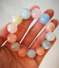 Load image into Gallery viewer, Morganite Bracelet/13.6mm Beads/Crystal of Divine Love/Inner Strength/Relationship