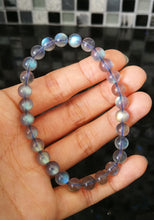 Load image into Gallery viewer, Top Grade Labradorite Bracelet/6.8mm Beads/Stone of Magic/Strengthen Intuitive Abilities/Connection with Divine