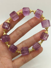 Load image into Gallery viewer, Beautiful Purple Fluorite Bracelet/10.5mm Beads/Peace-Giving Crystal/Increase concerntration/Quiet Anxiety