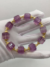 Load image into Gallery viewer, Beautiful Purple Fluorite Bracelet/10.5mm Beads/Peace-Giving Crystal/Increase concerntration/Quiet Anxiety