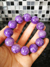 Load image into Gallery viewer, AAA Grade Charoite Bracelet/16.4mm Beads/Courage/Intuition/Overcome Fear/Spirit of Unconditional Love