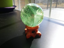 Load image into Gallery viewer, Beautiful Green Fluorite Sphere/5.15cm/Aura Cleanser/Anti Addition/Home Decoration/Elixir for Gardening Uses/Calm Anxiety