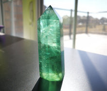 Load image into Gallery viewer, Green Fluorite Energy Pillar/Fengshui/Energy of Growth & Expansion/Calm Anxiety/Stimulates Memory and Concentration