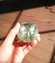 Load image into Gallery viewer, Beautiful Green Fluorite Sphere/5.15cm/Aura Cleanser/Anti Addition/Home Decoration/Elixir for Gardening Uses/Calm Anxiety