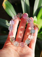 Load image into Gallery viewer, Rainbow colored fluorite/9mm Beads/Inner Peace and Calm/Personal Growth/Mental Clarity/Cleanse and Energize