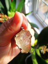 Load image into Gallery viewer, Libyan Gold Tektite Silver Pendant/Libyan Dessert Glass/Powerful Manifestation Stone/Transform Your Life