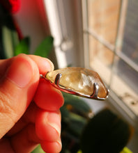 Load image into Gallery viewer, Libyan Gold Tektite Silver Pendant/Libyan Dessert Glass/Powerful Manifestation Stone/Transform Your Life