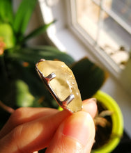 Load image into Gallery viewer, Libyan Gold Tektite Silver Pendant/Libyan Dessert Glass/Powerful Manifestation Stone/Transform Your Life