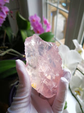 Load image into Gallery viewer, Fabulous Rose Quartz/Raw Stone/Water Clear/Stone of Universal Love/Heart Chakra/Crystal Healing/Pure Joy - 98g