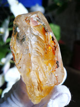 Load image into Gallery viewer, Golden Skeletal Quartz From Pakistan with Clay Inclusions/Window Quartz/100% Natural/Master Healing Stones/Deep Healing - 97g