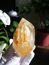 Load image into Gallery viewer, Golden Skeletal Quartz From Pakistan with Clay Inclusions/Window Quartz/100% Natural/Master Healing Stones/Deep Healing - 97g