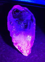 Load image into Gallery viewer, Gorgeous UV Reactive Skeletal Quartz from Madagascar/Red Clay & Lavender Purple Inclusions/Master Healing Crystal - 67g