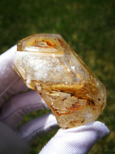 Load image into Gallery viewer, Extraordinary Golden Skeletal Quartz from Pakistan/Yellow Clay Inclusions/Rainbows/Ancient Wisdom/Master Healing Crystal - 70g