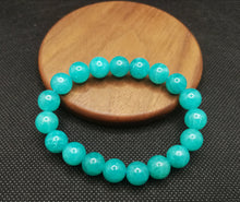 Load image into Gallery viewer, Amazonite Bracelet/9.6mm beads/Energy Healing/Balancing/Communicating Truth/Increasing Self-Esteem

