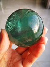 Load image into Gallery viewer, Blue Fluorite Sphere/100% Natural/Stunning interior rainbows/Office &amp; Home Decoration

