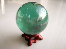 Load image into Gallery viewer, Blue Fluorite Sphere/100% Natural/Stunning interior rainbows/Office &amp; Home Decoration
