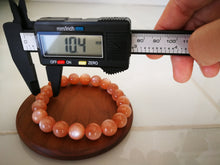 Load image into Gallery viewer, Top Grade Sunstone Bracelet/10.4mm Beads/Abundance Stone/"Good Luck" Crystal/Gift/Energy of the Sun
