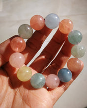 Load image into Gallery viewer, Morganite Bracelet/13.6mm Beads/Crystal of Divine Love/Inner Strength/Relationship
