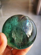 Load image into Gallery viewer, Blue Fluorite Sphere/100% Natural/Stunning interior rainbows/Office &amp; Home Decoration

