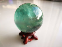 Load image into Gallery viewer, Blue Fluorite Sphere/100% Natural/Stunning interior rainbows/Office &amp; Home Decoration
