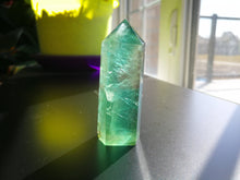 Load image into Gallery viewer, Green Fluorite Energy Pillar/Fengshui/Energy of Growth &amp; Expansion/Calm Anxiety/Stimulates Memory and Concentration
