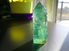 Load image into Gallery viewer, Green Fluorite Energy Pillar/Fengshui/Energy of Growth &amp; Expansion/Calm Anxiety/Stimulates Memory and Concentration
