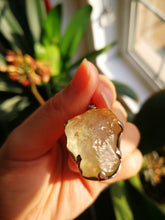Load image into Gallery viewer, Libyan Gold Tektite Silver Pendant/Libyan Dessert Glass/Powerful Manifestation Stone/Transform Your Life
