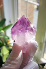 Load image into Gallery viewer, Natural Amethyst Wand/Interior Rainbows/Crown Chakra/Third Eye/Relaxation/Meditation/Love/Inner Peace
