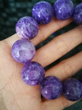 Load image into Gallery viewer, AAA Grade Charoite Bracelet/16.4mm Beads/Courage/Intuition/Overcome Fear/Spirit of Unconditional Love
