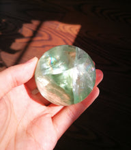 Load image into Gallery viewer, Beautiful Green Fluorite Sphere/5.15cm/Aura Cleanser/Anti Addition/Home Decoration/Elixir for Gardening Uses/Calm Anxiety
