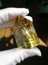 Load image into Gallery viewer, Flaming Butterfly - Natural Citrine Energy Pillar/Butterfly-shaped Rainbows/Stone of Abundance &amp; Wealth/Fengshui/Home Decoration
