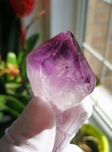 Load image into Gallery viewer, Natural Amethyst Wand/Interior Rainbows/Crown Chakra/Third Eye/Relaxation/Meditation/Love/Inner Peace
