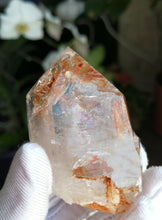 Load image into Gallery viewer, Beautiful Skeletal Quartz from Madagascar/Red Clay/Lavender Purple Inclusions/Crystal Healing - 76g
