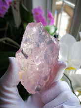 Load image into Gallery viewer, Fabulous Rose Quartz/Raw Stone/Water Clear/Stone of Universal Love/Heart Chakra/Crystal Healing/Pure Joy - 98g
