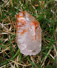 Load image into Gallery viewer, UV Reactive Madagascar Skeletal Quartz/Red Clay &amp; Lavender Purple Inclusions/Master Healing Crystal/Meditation - 53g
