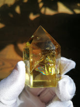 Load image into Gallery viewer, Flaming Butterfly - Natural Citrine Energy Pillar/Butterfly-shaped Rainbows/Stone of Abundance &amp; Wealth/Fengshui/Home Decoration
