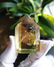 Load image into Gallery viewer, Flaming Butterfly - Natural Citrine Energy Pillar/Butterfly-shaped Rainbows/Stone of Abundance &amp; Wealth/Fengshui/Home Decoration
