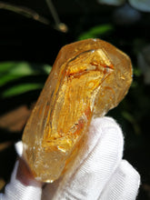 Load image into Gallery viewer, Extraordinary Golden Skeletal Quartz from Pakistan/Yellow Clay Inclusions/Rainbows/Ancient Wisdom/Master Healing Crystal - 70g
