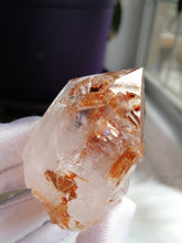 Load image into Gallery viewer, Beautiful Skeletal Quartz from Madagascar/Red Clay/Lavender Purple Inclusions/Crystal Healing - 76g
