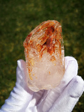 Load image into Gallery viewer, UV Reactive Madagascar Skeletal Quartz/Red Clay &amp; Lavender Purple Inclusions/Master Healing Crystal/Meditation - 53g
