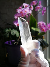 Load image into Gallery viewer, Natural Clear Quartz Crystal with Blue Needles and Blue Mist/Meditation/Healing Crystal/Calming Energy/Inner Peace - 45g

