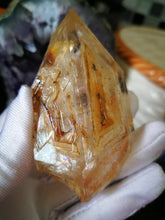 Load image into Gallery viewer, Golden Skeletal Quartz From Pakistan with Clay Inclusions/Window Quartz/100% Natural/Master Healing Stones/Deep Healing - 97g
