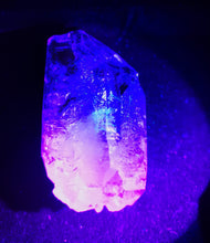 Load image into Gallery viewer, UV Reactive Madagascar Skeletal Quartz/Red Clay &amp; Lavender Purple Inclusions/Master Healing Crystal/Meditation - 53g
